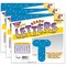 Blue Sparkle 4" Casual Uppercase Ready Letters®, 71 Per Pack, 3 Packs
